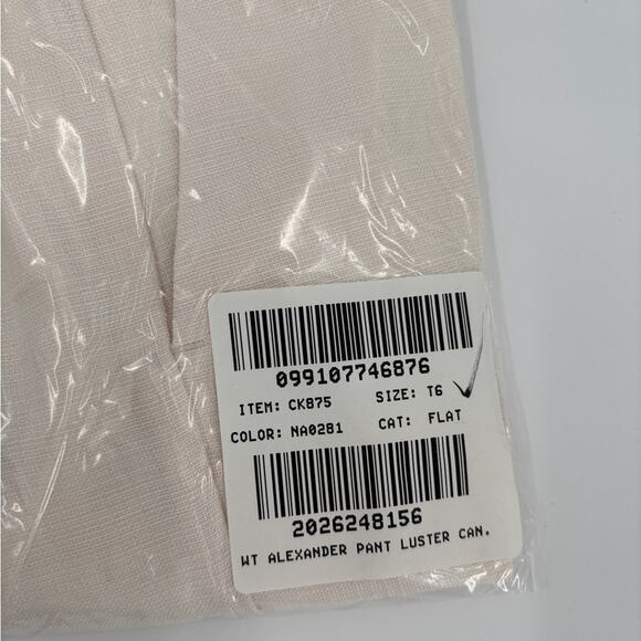 J.Crew Tall cuffed wide-leg trouser in luster canvas 6-Tall - Picture 4 of 9